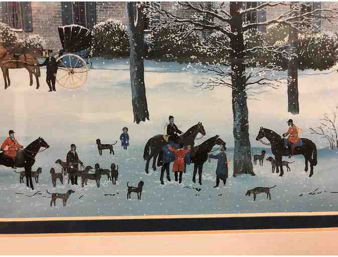 Framed Print of a Winter Scene