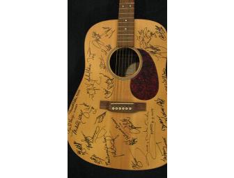Acoustic Guitar signed by 2010 Telethon Stars
