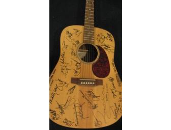 Acoustic Guitar signed by 2010 Telethon Stars