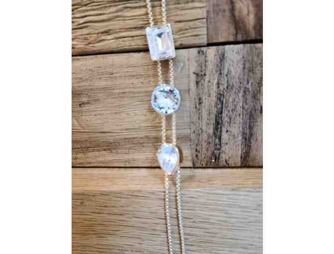 White House Black Market Adjustable Swarovski Crystal necklace