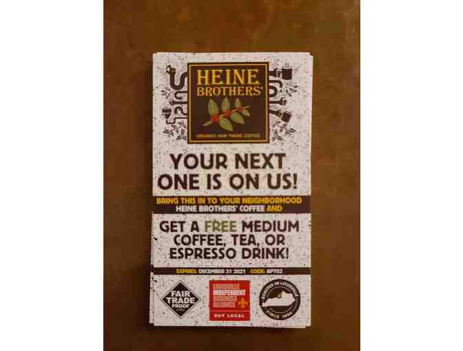 Heine Brothers' - 10 Drink cards and Travel Mug