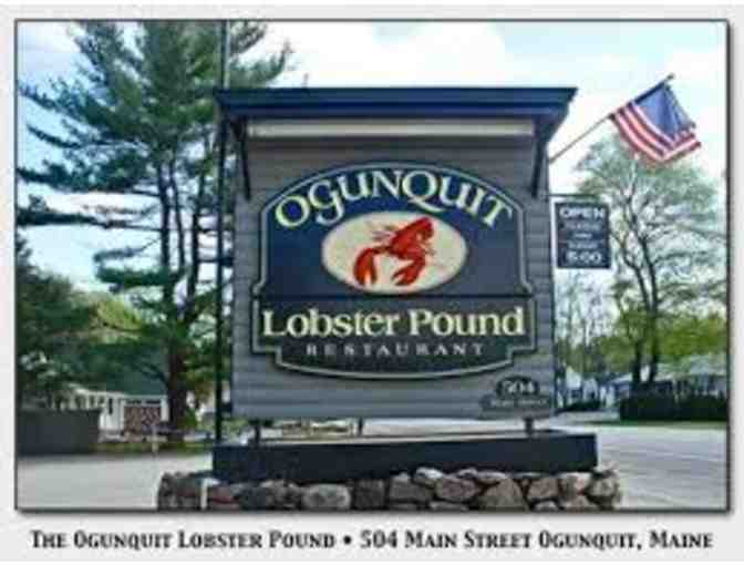 $75 Ogunquit Lobster Pound Restaurant Gift Card