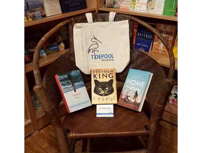 Maine Authors Book Basket and Gift Card from TidePool BookShop