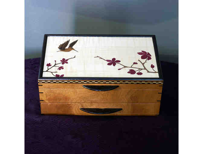 Beautiful Hand-Carved/Inlaid Jewelry Box by William Taylor