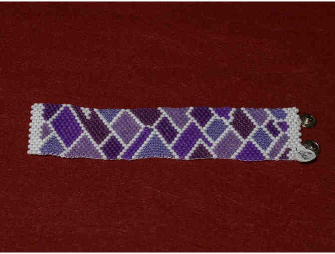 Hand Beaded Barrette and Bracelet - Crafted by Jewelry Artist Judith Bush