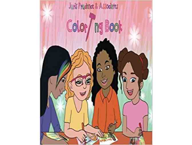 1 Juris Prudence coloring book and reading book / Libro de colorear y libro de lectura