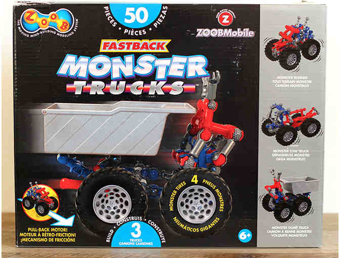 50 Piece Fastback Monster Trucks Building Set