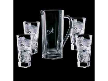 Chesswood Water Pitcher with 4 Hiballs