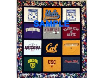 PERSONALIZED 12-SQUARE T-SHIRT QUILT