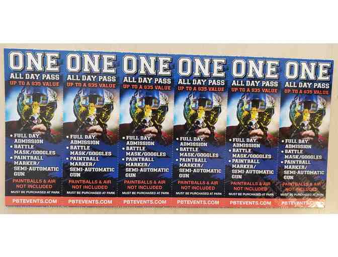 PAINTBALL ALL DAY TICKETS (6) #1