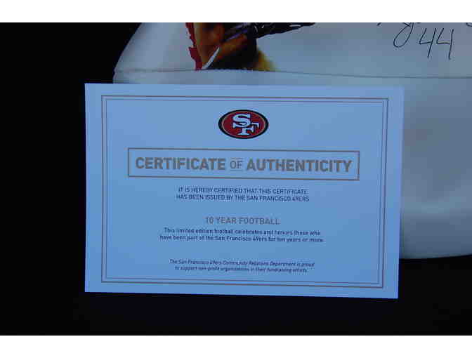 SAN FRANCISCO 49ers SIGNED FOOTBALL