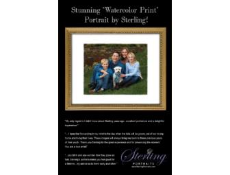A Sterling Watercolor Print of Your Family