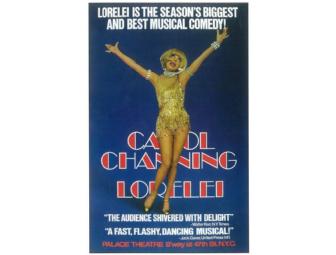 Hello Dolly and Lorelei Posters Signed and Personalized by Carol Channing Herself
