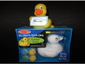 JohnStamos:  SIGNED duck + make-your-own duck