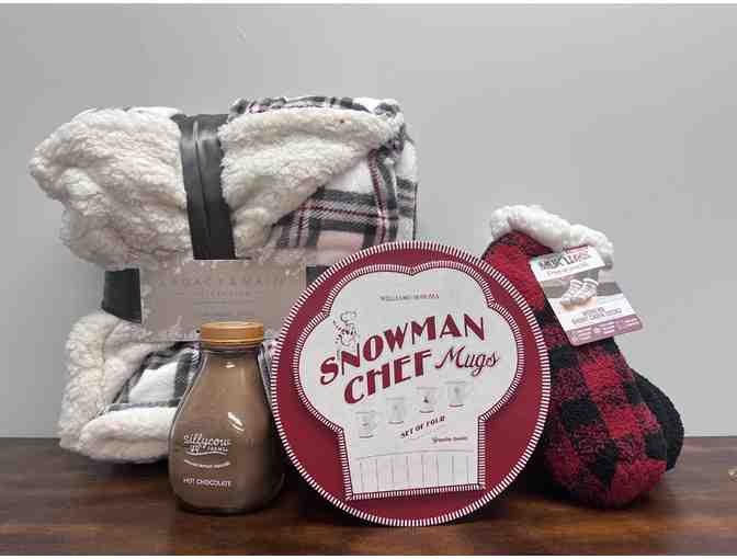 Cozy Winter Night basket and gift cards