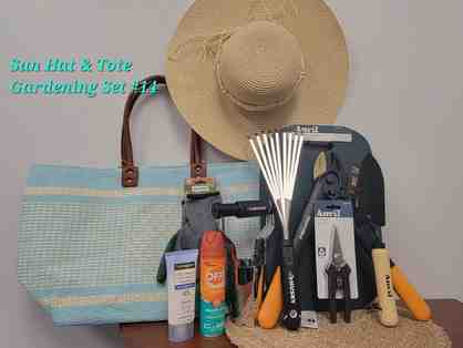 Sun Hat and Gardening Tote set