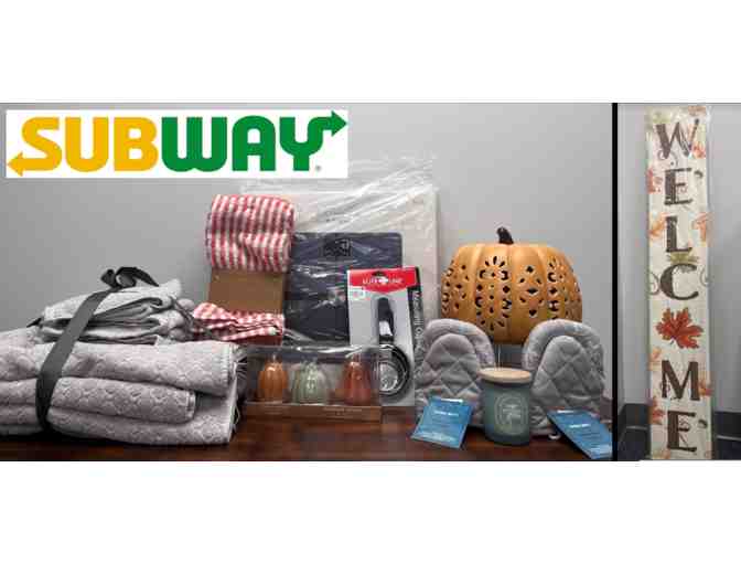 Fall Themed Decor + Supplies basket + Subway Gift card