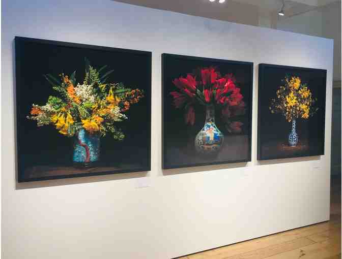 Artwork by T.M. Glass - Tulips in a Persian Vessel