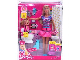 Barbie 'Babysitter' and 'Clean-up Pup' Playsets