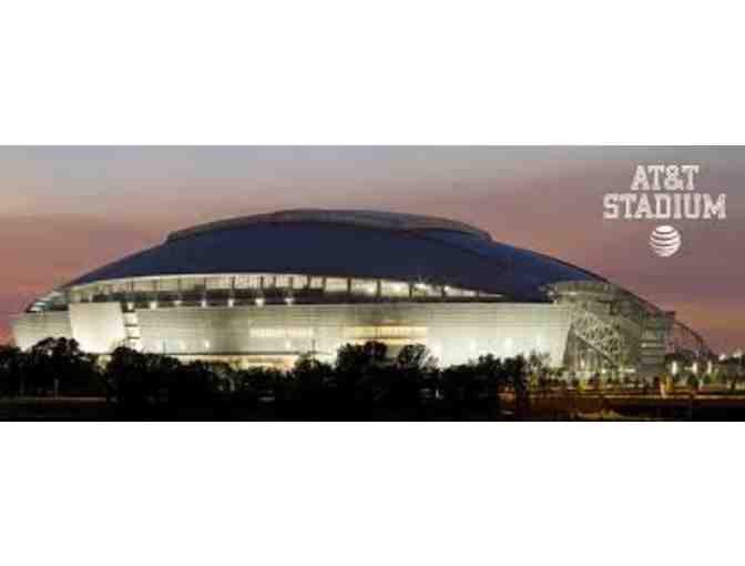 Autographed 8x11 Photo of Troy Aikman & 4 Person Tour of AT&T Stadium
