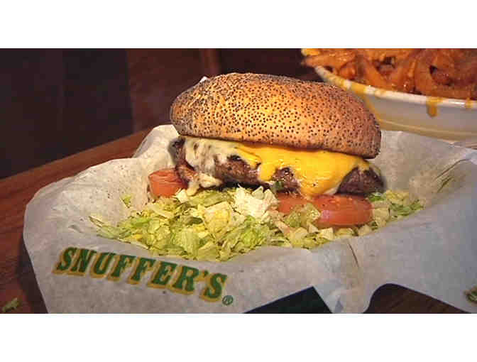$50 at Snuffer's, $30 at Rockfish, $25 at Red Lobster &$25 at Buffalo Wild Wings-Dine Out!