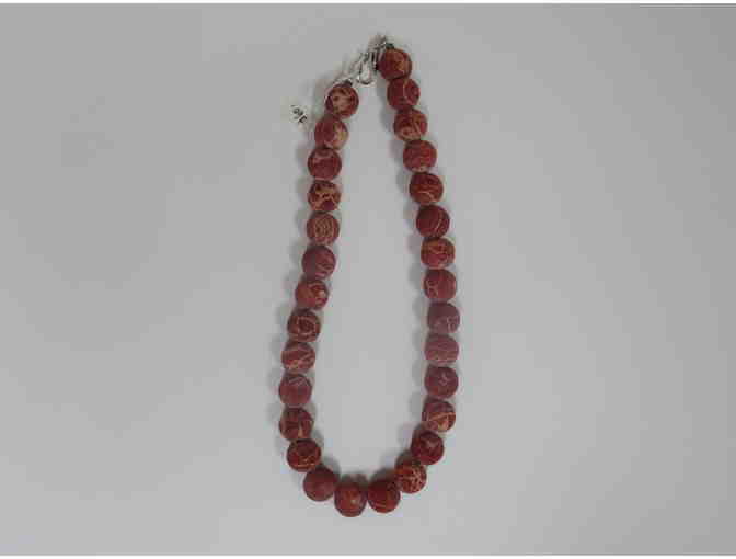 One of a Kind Handcrafted Necklace with Sponge Coral