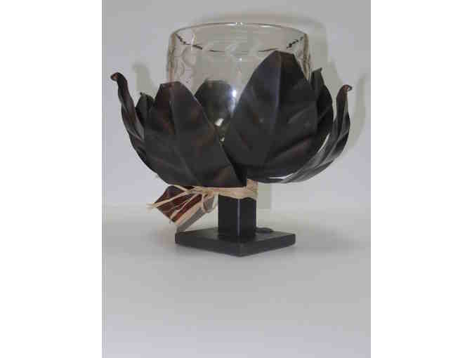Clear Basket Votive by Jan Barboglio