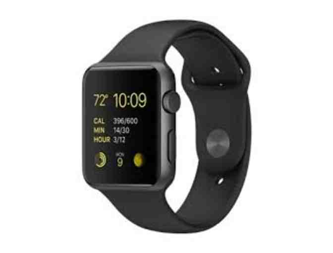 Apple Watch Sport 42mm Space Gray Aluminum Case with Black Sport Band & Apple Care+
