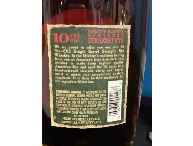Michter's 10 Year Old Single Barrel Straight Rye Whiskey