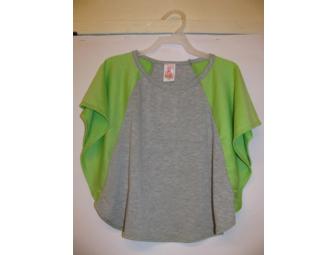 Girls Green & Gray Jersey Top - Size 2T