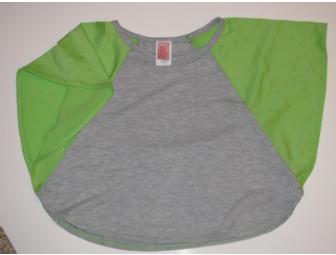 Girls Green & Gray Jersey Top - Size 3T