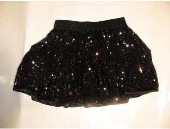 Girls Beautees Black Sequin 2-Piece Outfit - Size 6/8
