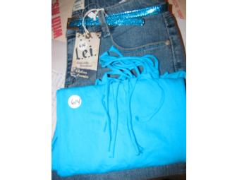 Girls Lei Jeans - Size 16 + Belt & Scarf