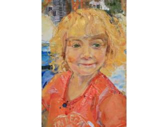 Custom Child's Portrait Painting by Anna Bradfield