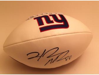 NY Giants - Hakeem Nicks Autographed Football