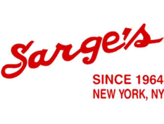 $60 gift card to Sarge's Deli