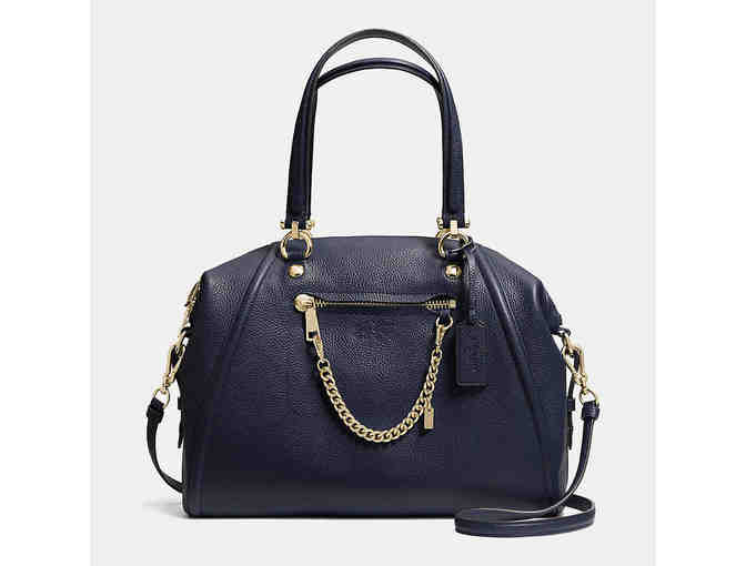 Coach 'Prarie' Satchel with Chain in Pebble Leather