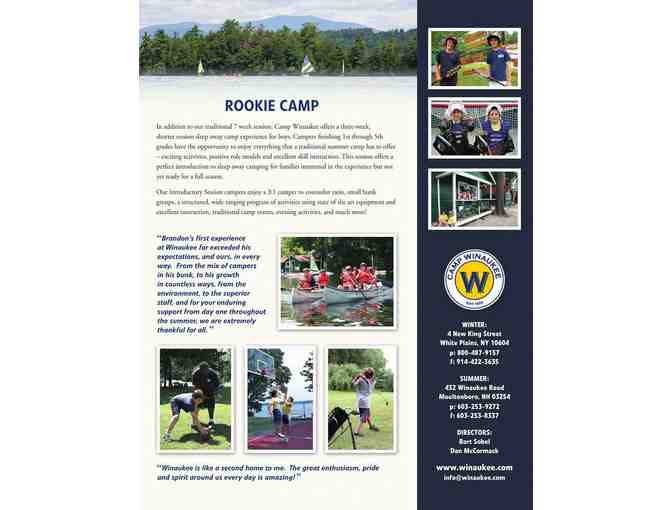Camp Winaukee - 'Discover Winaukee' Session - July 21, 2018-August 11, 2018