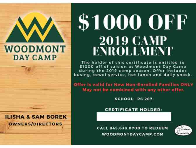 $1000 off Woodmont 2019 Summer Camp Tuition - Photo 1