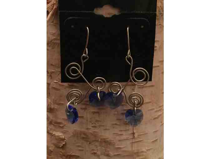 Jewelry - Naomi's Design Silver Wire Wrapped Earrings With Hearts