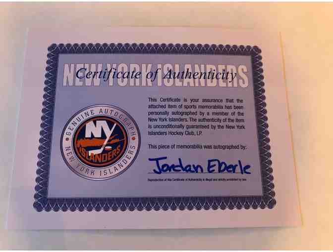 New York Islanders Hockey Puck Autographed By Jordan Eberle