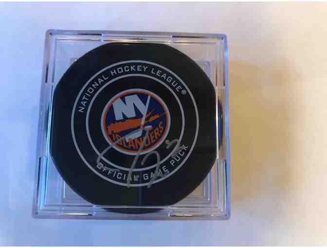 New York Islanders Hockey Puck Autographed By Jordan Eberle