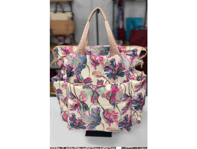 Samantha Brown 3 Ways to Wear Tote - Abstract Floral - Photo 1