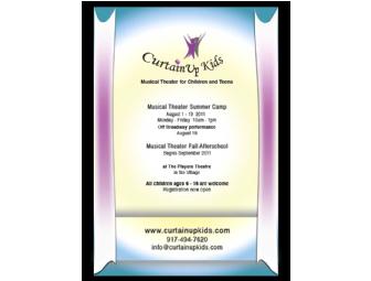 CurtainUp Kids - $150 Gift Certificate for Summer 2011 session