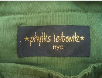 Phyllis Leibowitz's Syd Drawstring Shoulder Bag in Avocado