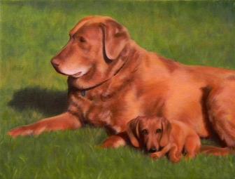 Original Oil Portrait of Your Pet by Beth Whitaker