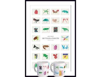 Insect & Reptile Poster and Mug Set by Aqsa & Kelly's K/1 Class