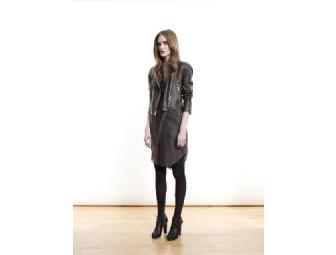 Shipley & Halmos Lamb Leather Biker Jacket, size S