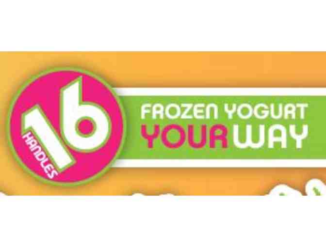 16 Handles Frozen Yogurt Party