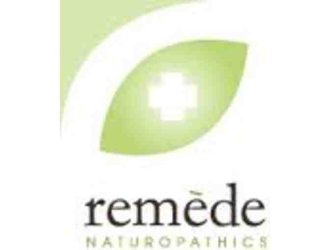 Remede Naturopathics 90 min evaluation & 40 min follow up